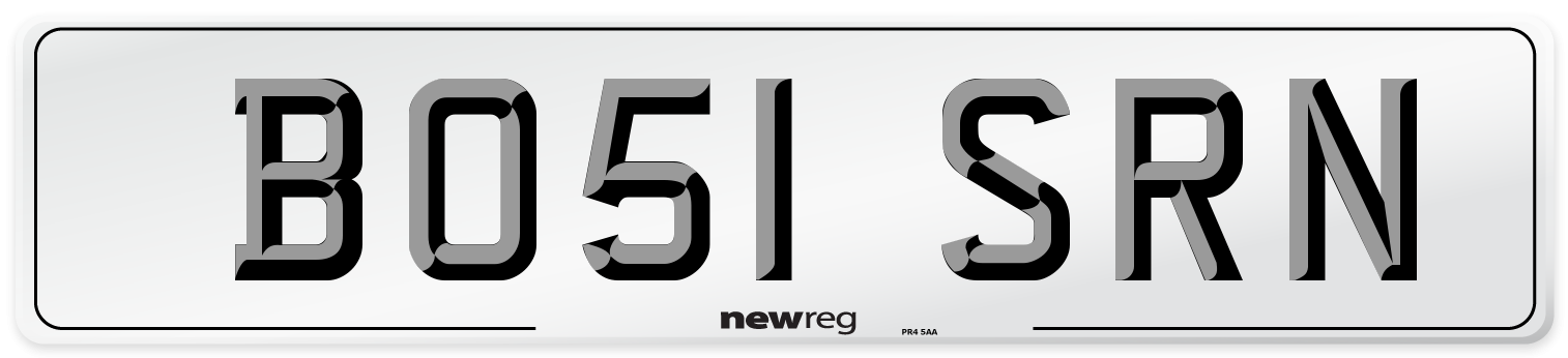 BO51 SRN Number Plate from New Reg